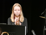 Bildet viser Trompetsolist i Sandnes og Stavanger ungdomsstorband - Elevforestilling